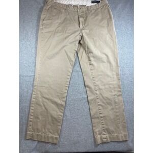Polo Ralph Lauren Chino Pants Khaki Mens Size 37x30 Class Fit Causal Pants Tan